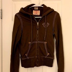 True Religion Classic Women’s Hoodie in Brown